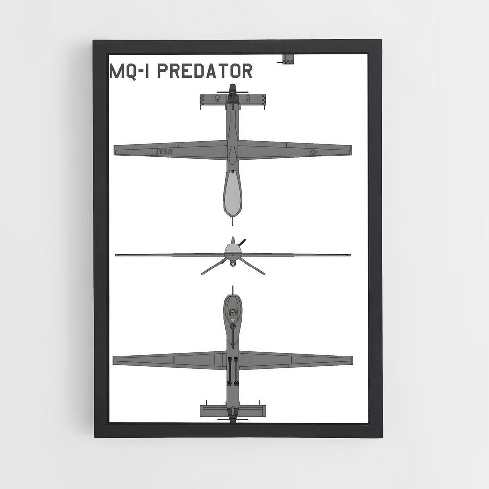 ap-predator mq-1-1 cadre Noir
