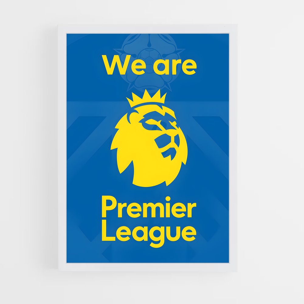 ap-premier league flag-2 cadre Blanc