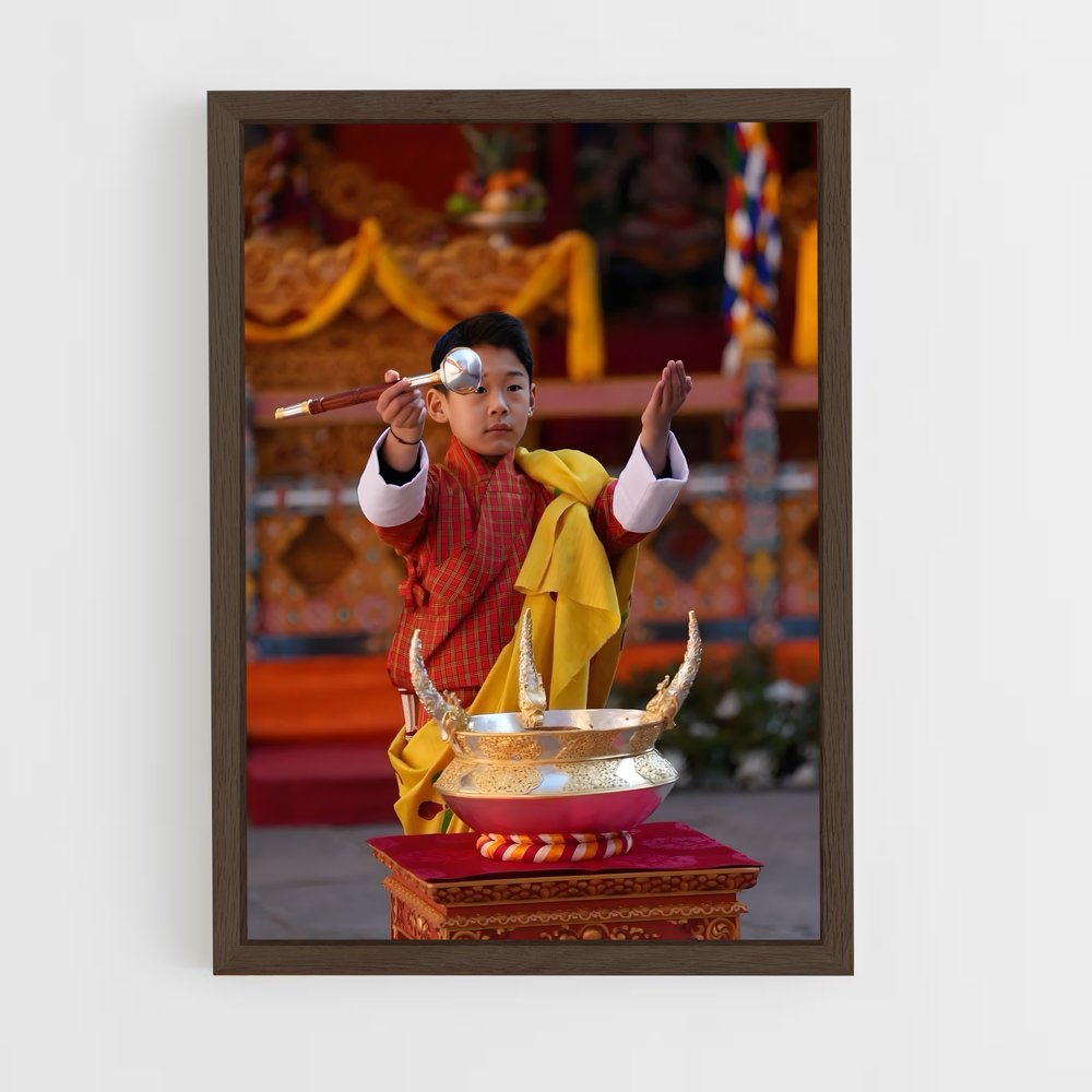 ap-prince jigme namgyel wangchuck-7 cadre Bois foncé