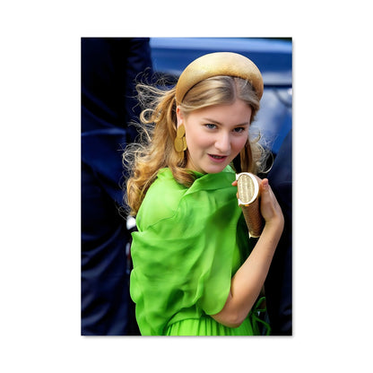 Poster Petite Princesse en Vert