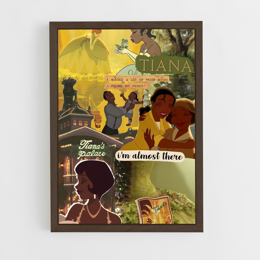 ap-princess and the frog-4 cadre Bois foncé