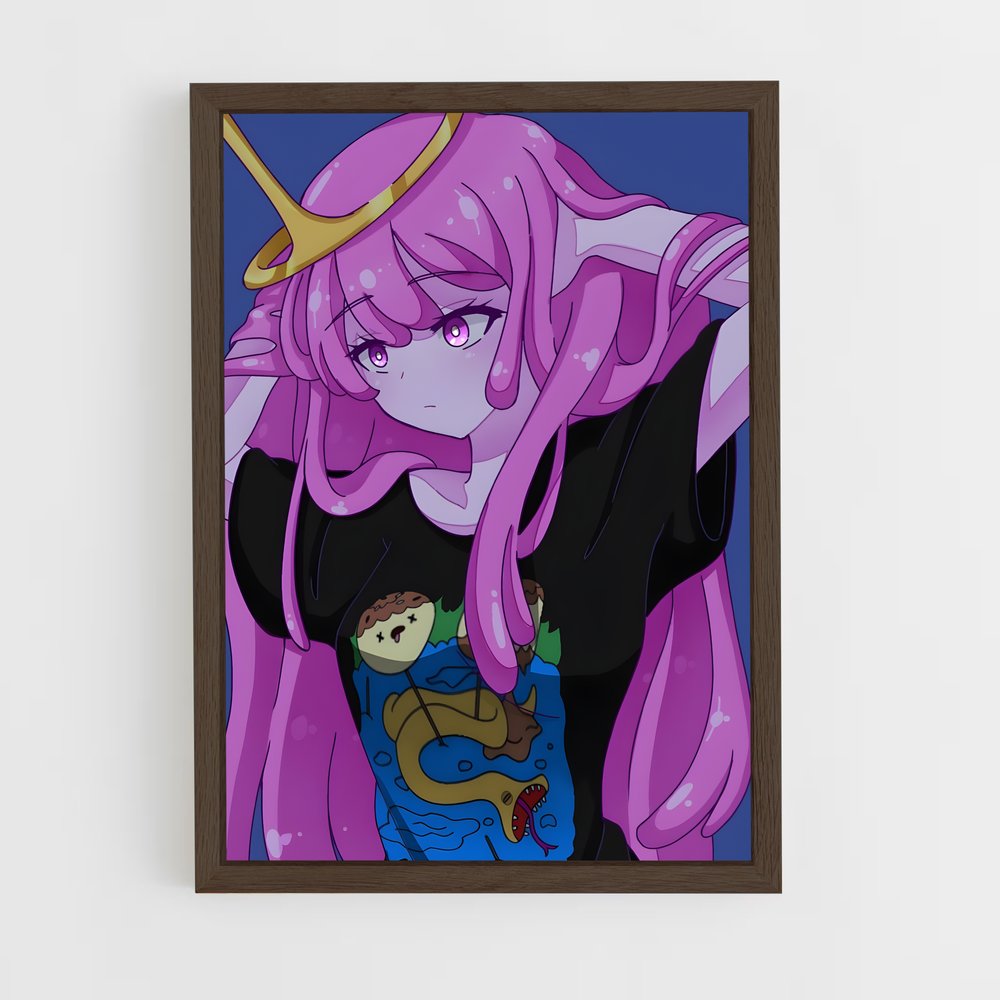 ap-princess bubblegum-3 cadre Bois foncé