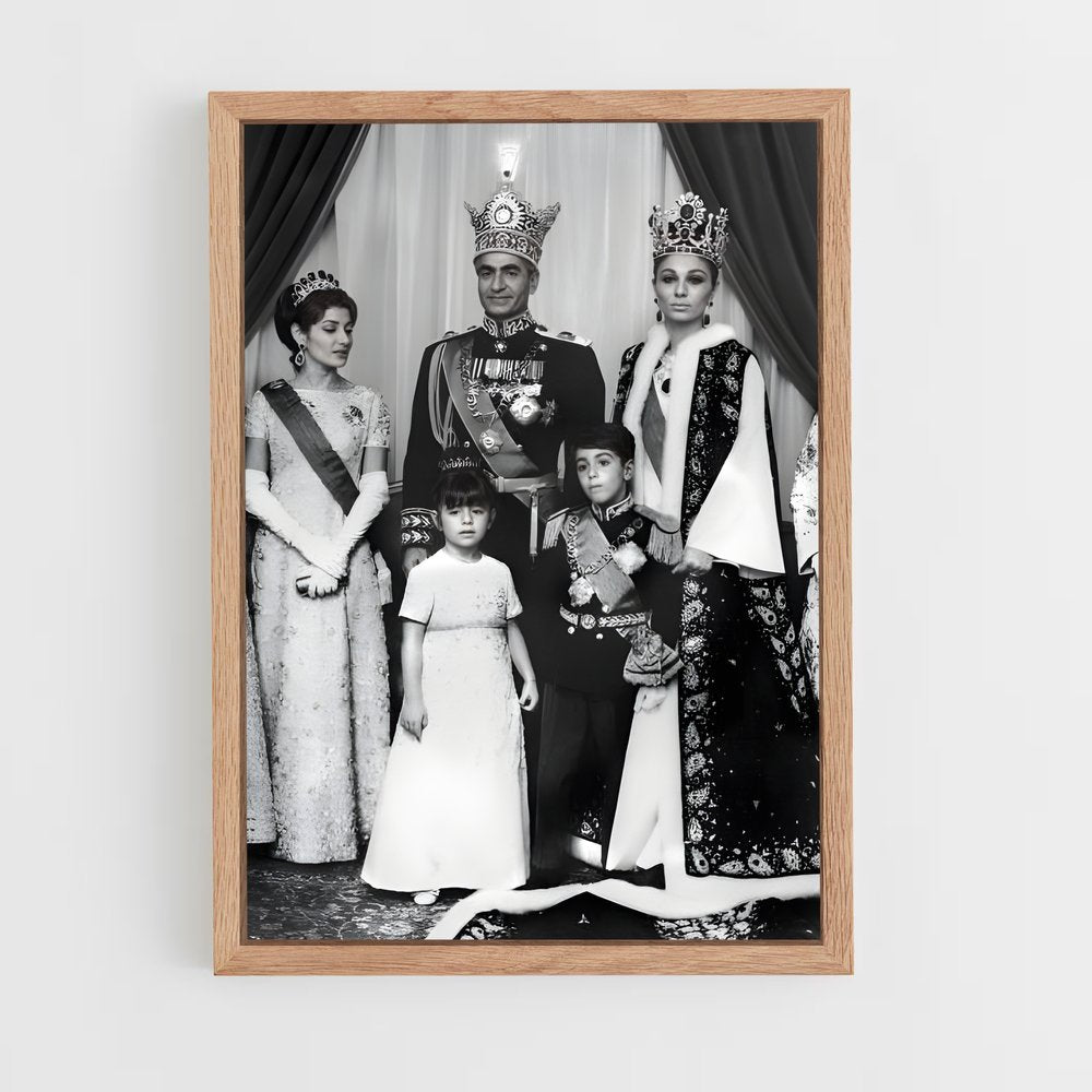 ap-princess farahnaz pahlavi-3 cadre Bois clair