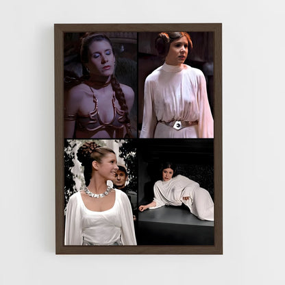 ap-princess leia-2 cadre Bois foncé