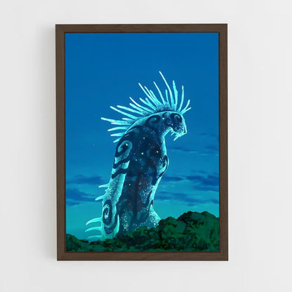 ap-princess mononoke-4 cadre Bois foncé