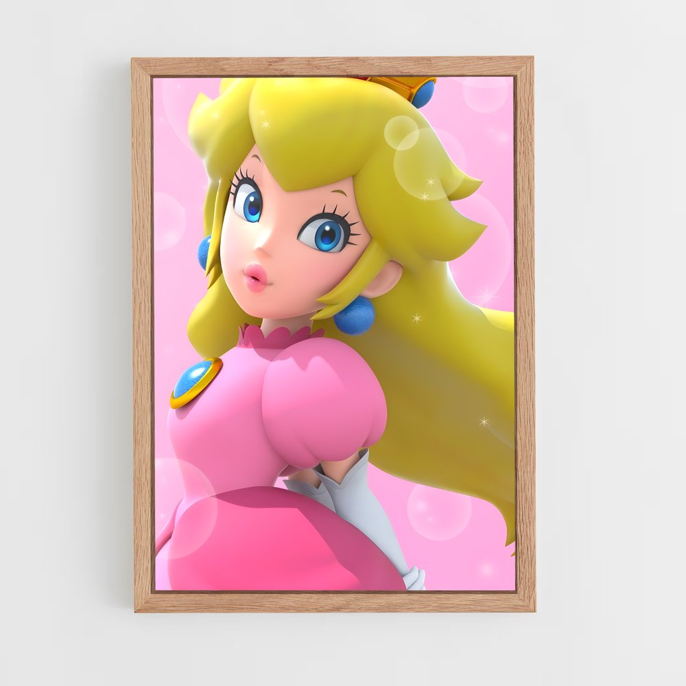 ap-princess peach-2 cadre Bois clair
