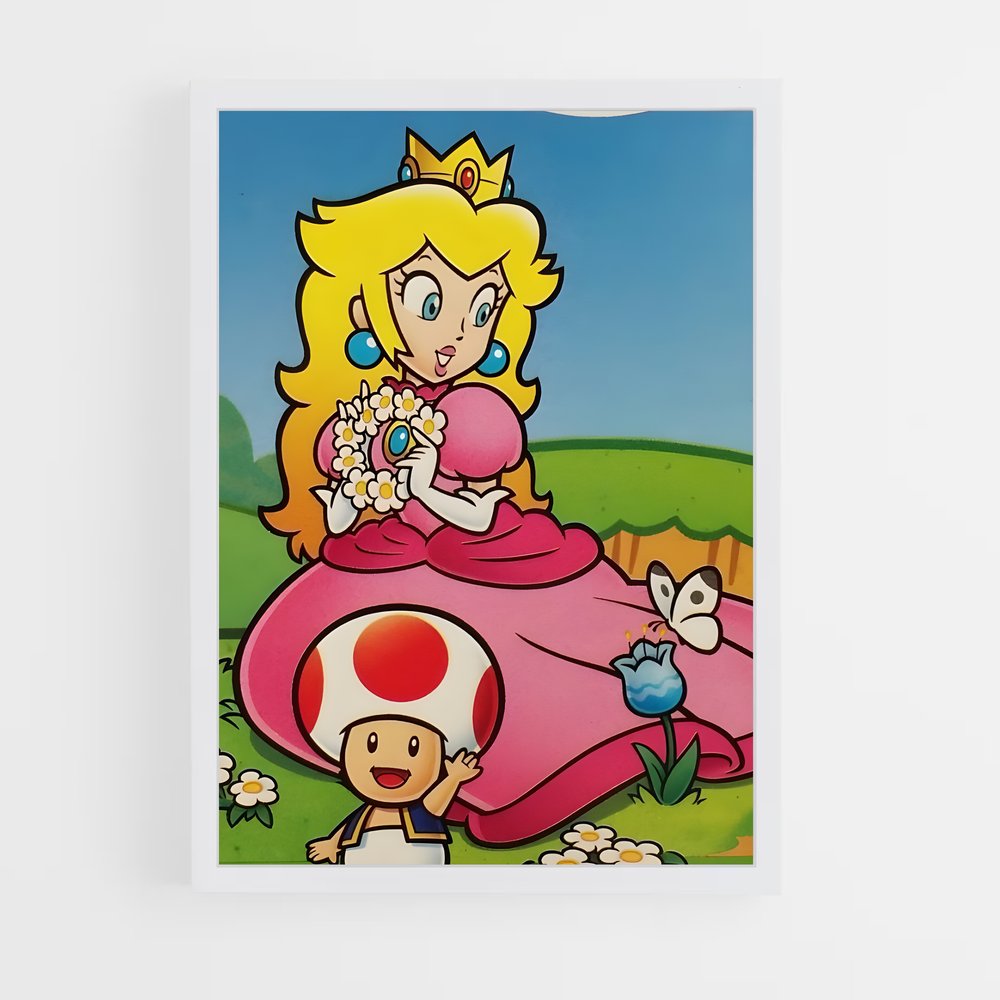ap-princess peach-5 cadre Blanc