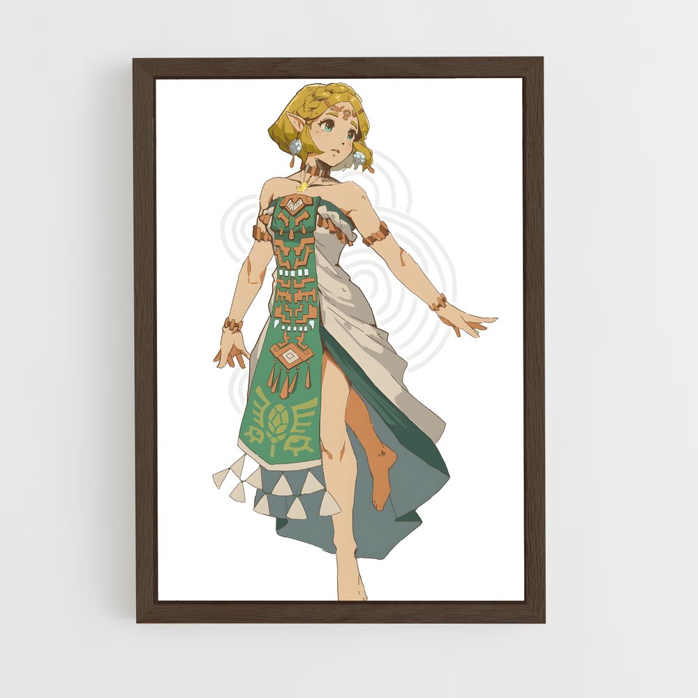 ap-princess zelda-2 cadre Bois foncé