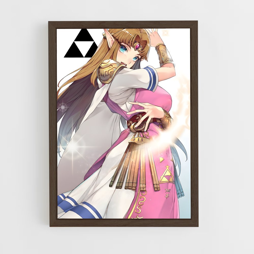 ap-princess zelda-5 cadre Bois foncé