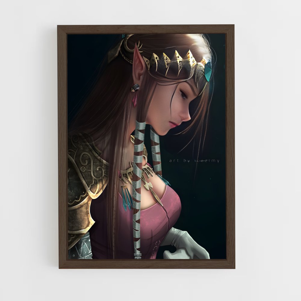 ap-princess zelda-7 cadre Bois foncé