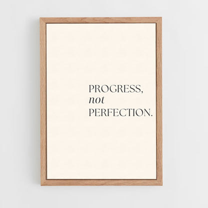 ap-progress not perfection-1 cadre Bois clair