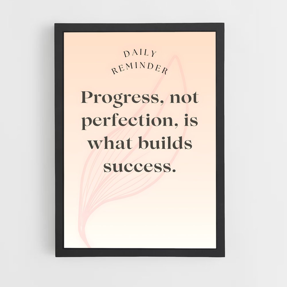 ap-progress not perfection-3 cadre Noir
