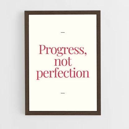 ap-progress not perfection-4 cadre Bois foncé
