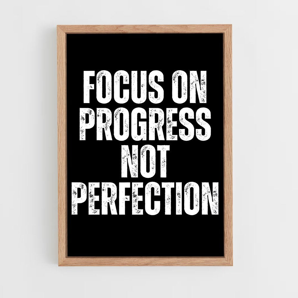 ap-progress not perfection-6 cadre Bois clair