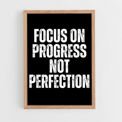 ap-progress not perfection-6 cadre Bois clair