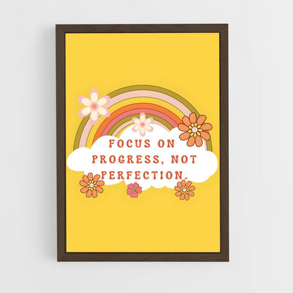 ap-progress not perfection-8 cadre Bois foncé