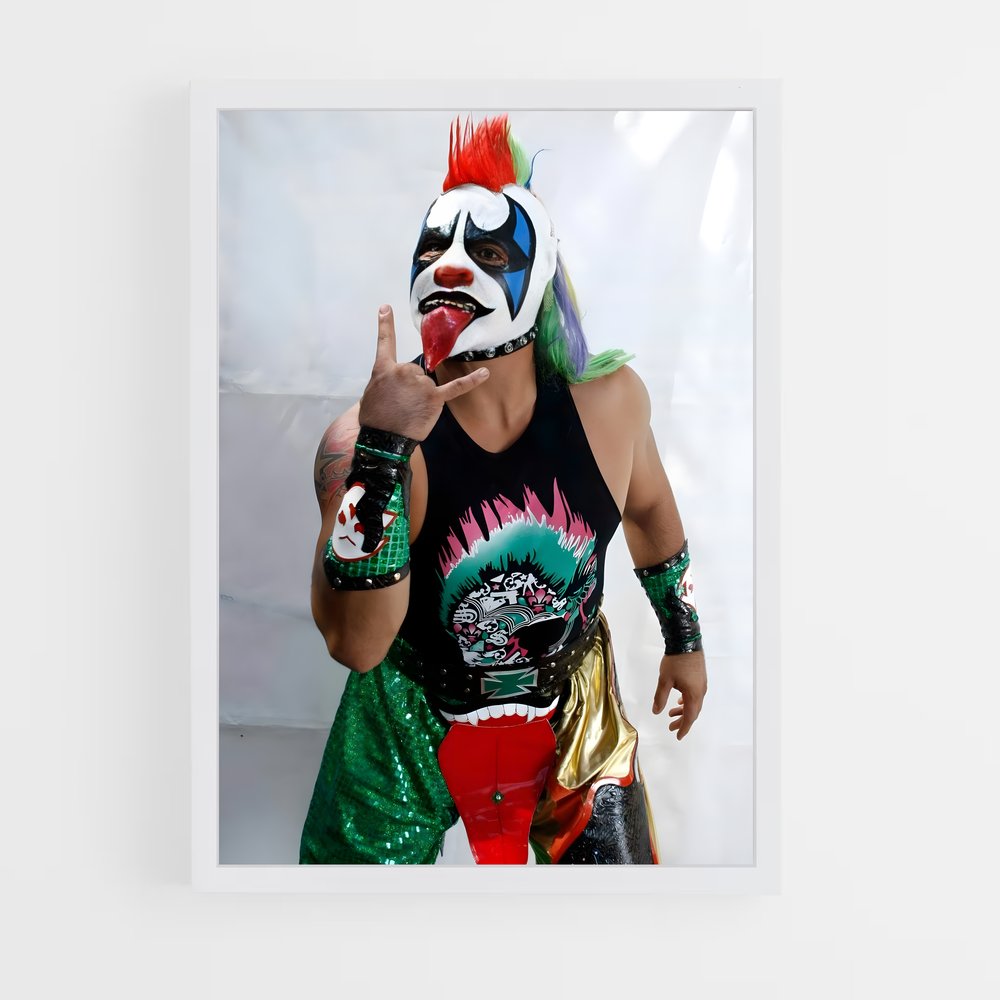 ap-psycho clown-1 cadre Blanc