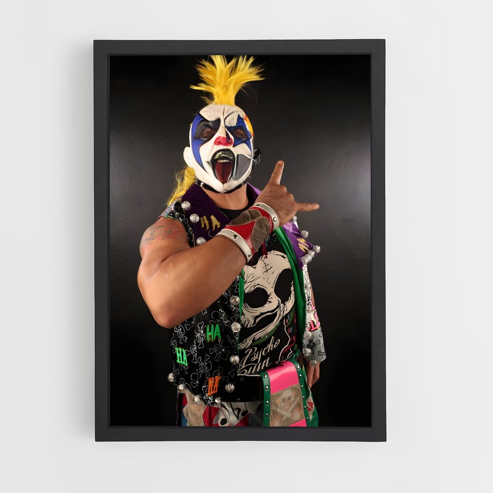 ap-psycho clown-2 cadre Noir