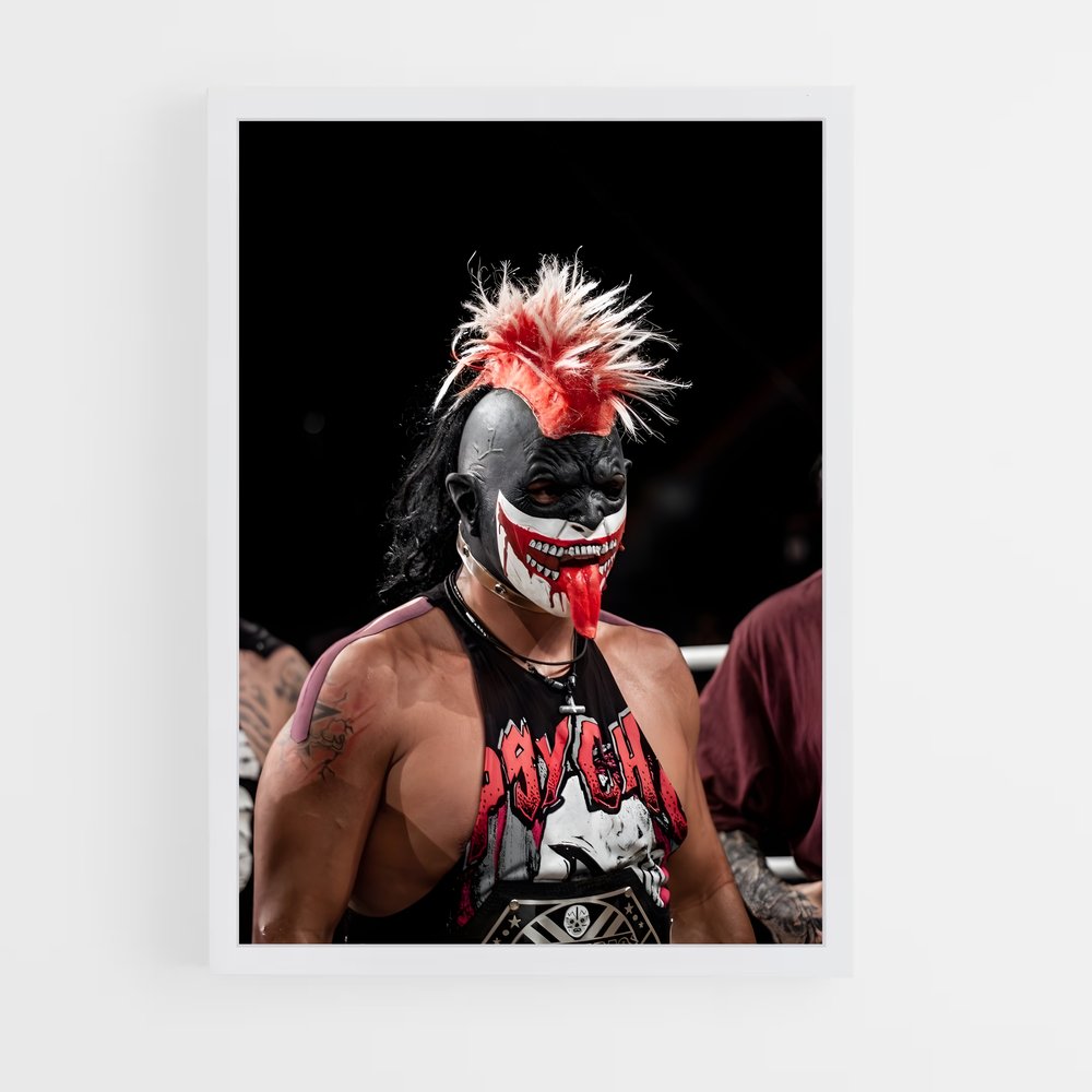 ap-psycho clown-4 cadre Blanc