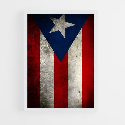 ap-puerto rico flag-2 cadre Blanc