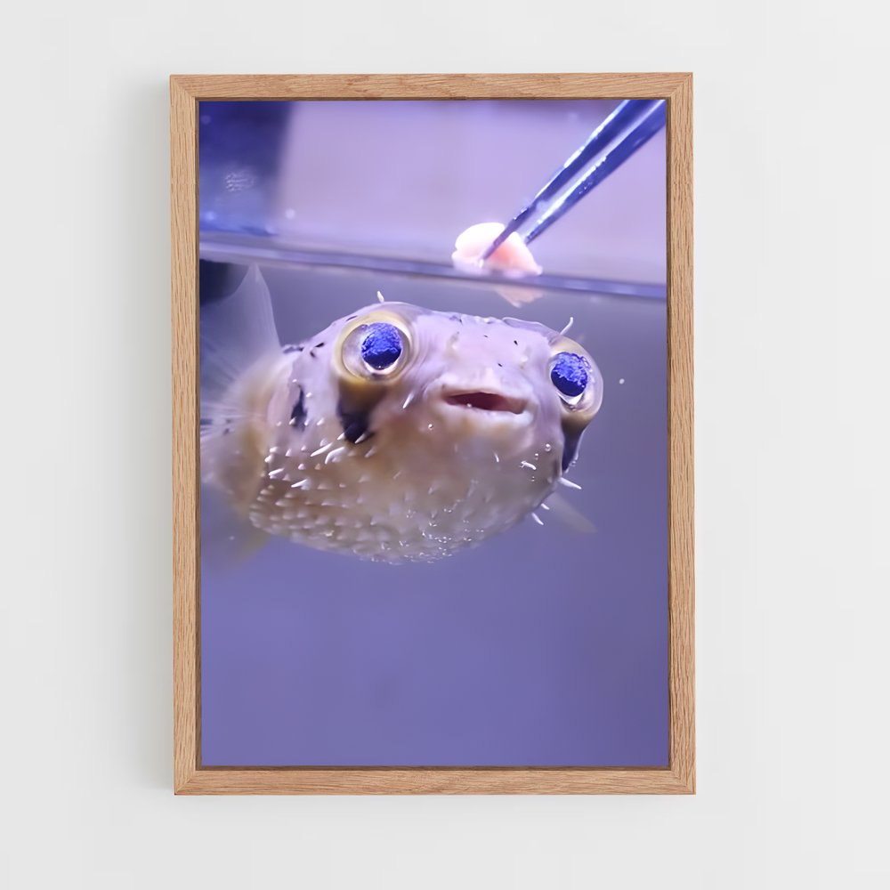 ap-pufferfish-1 cadre Bois clair