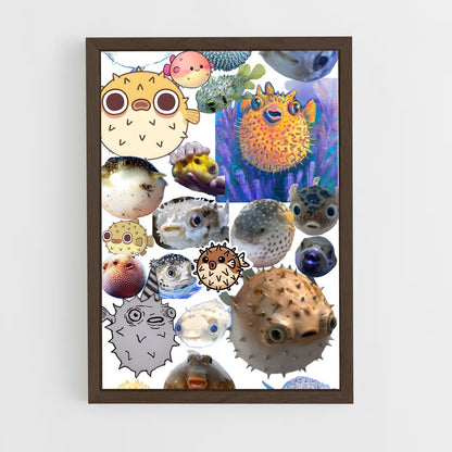 ap-pufferfish-5 cadre Bois foncé