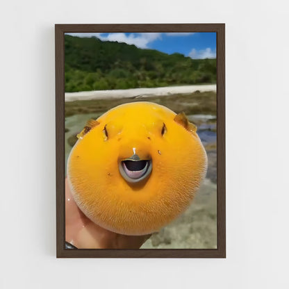 ap-pufferfish-6 cadre Bois foncé