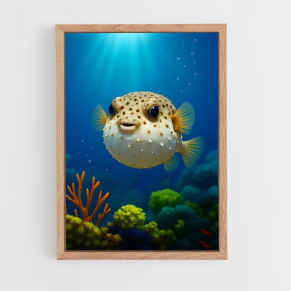ap-pufferfish-7 cadre Bois clair