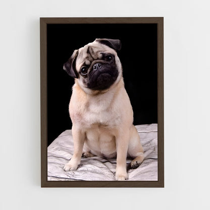 ap-pug-4 cadre Bois foncé