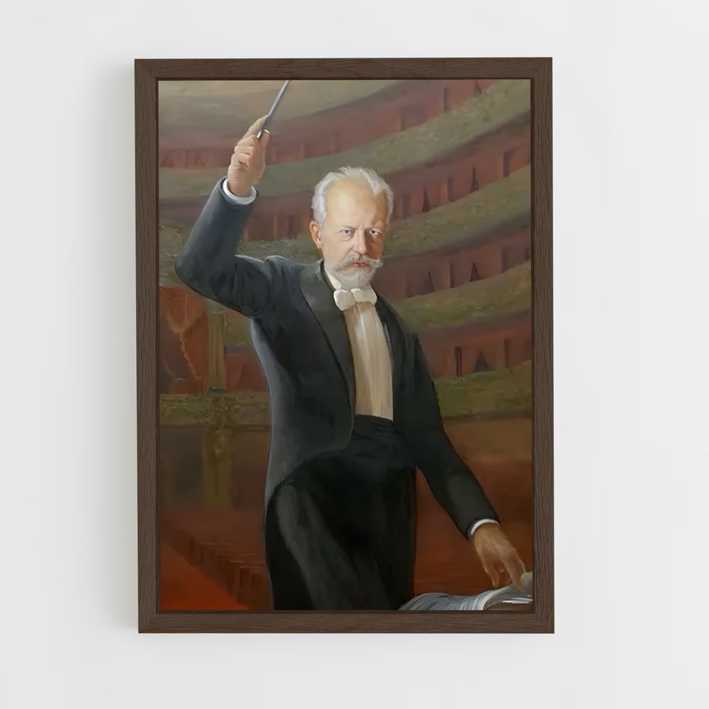 ap-pyotr ilyich tchaikovsky-3 cadre Bois foncé