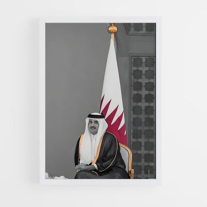 ap-qatar flag-1 cadre Blanc
