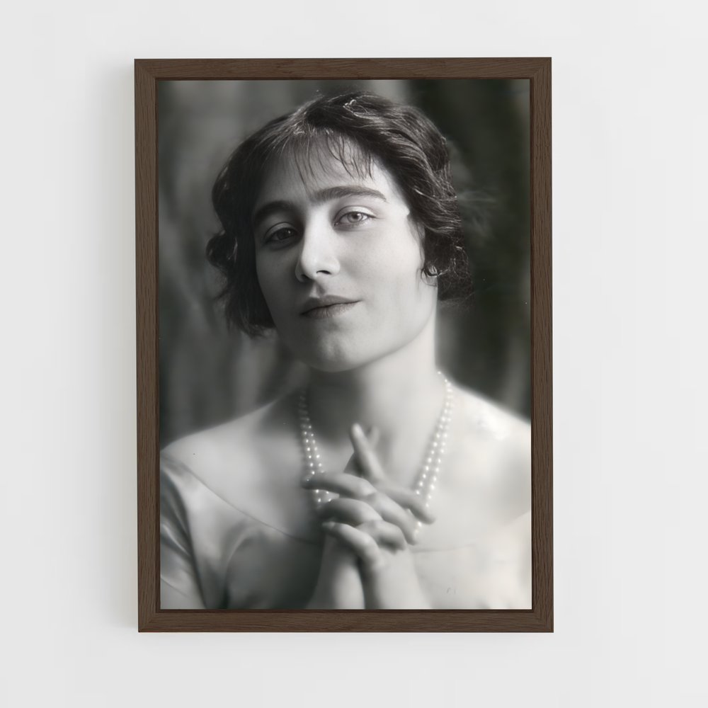 ap-queen elizabeth the queen mother-1 cadre Bois foncé