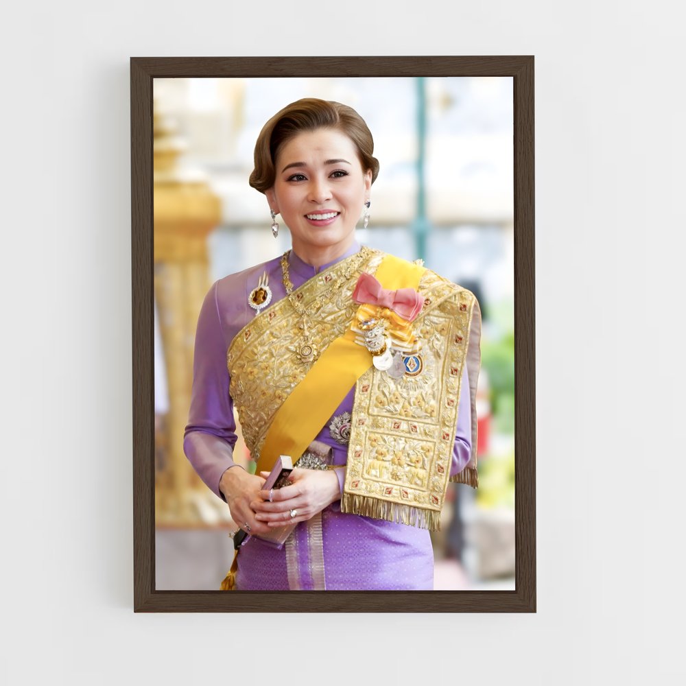 ap-queen suthida-17 cadre Bois foncé