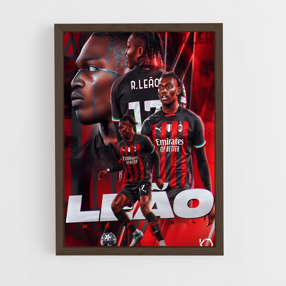 ap-rafael leao-2 cadre Bois foncé