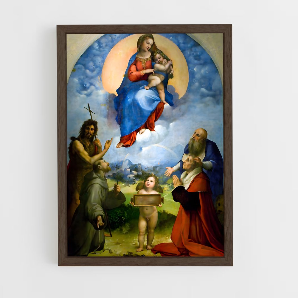 ap-raffaello sanzio-7 cadre Bois foncé