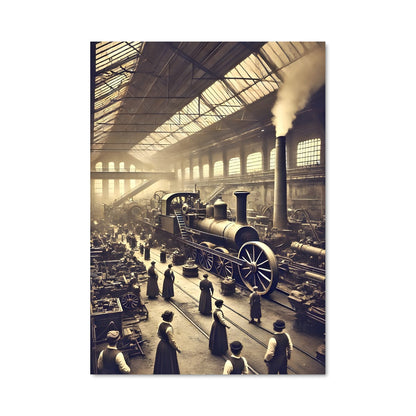Poster Train Factory