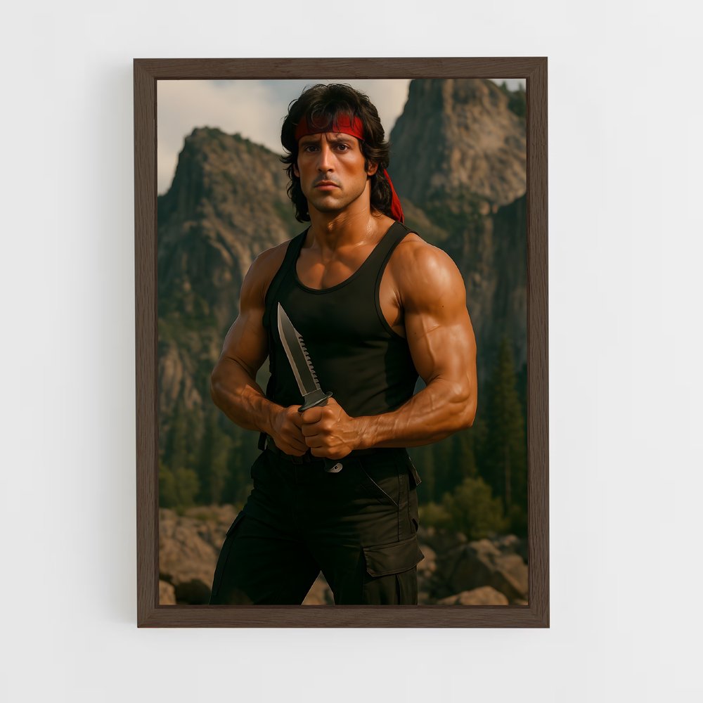ap-rambo-9 cadre Bois foncé