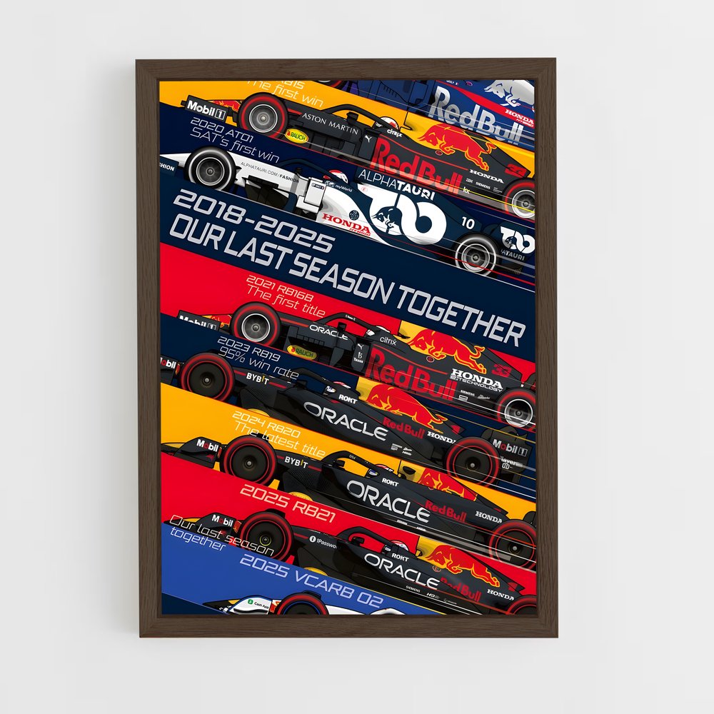 ap-rb f1 team-3 cadre Bois foncé