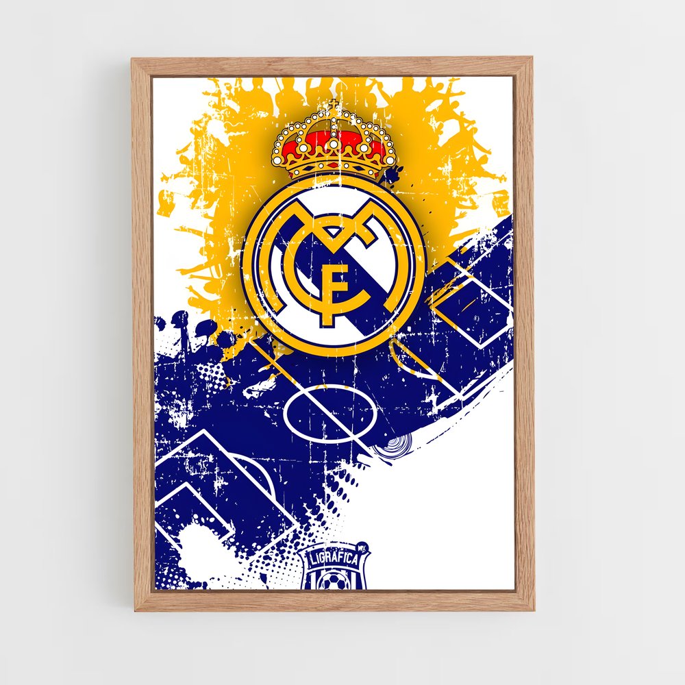 ap-real madrid cf-3 cadre Bois clair