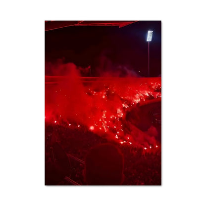 Poster Rouge et Fumée