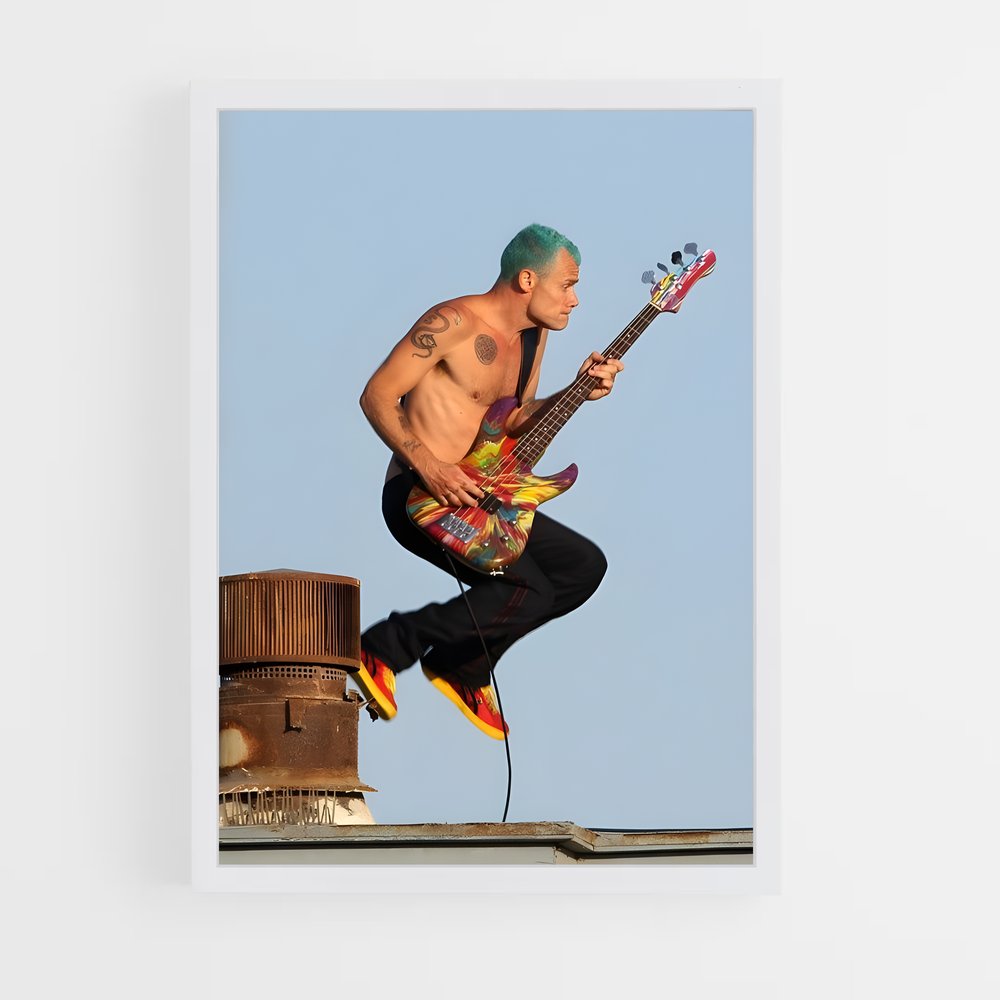 ap-red hot chili peppers-2 cadre Blanc