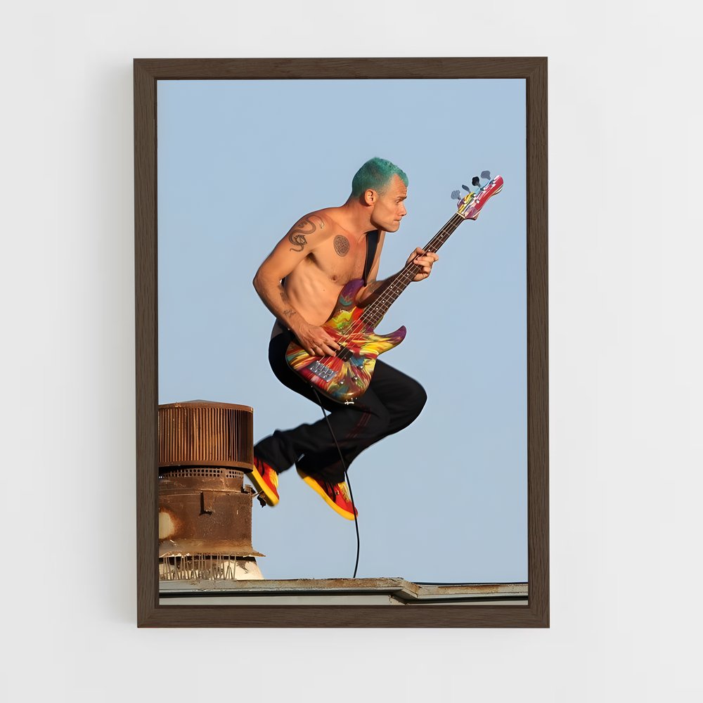 ap-red hot chili peppers-2 cadre Bois foncé