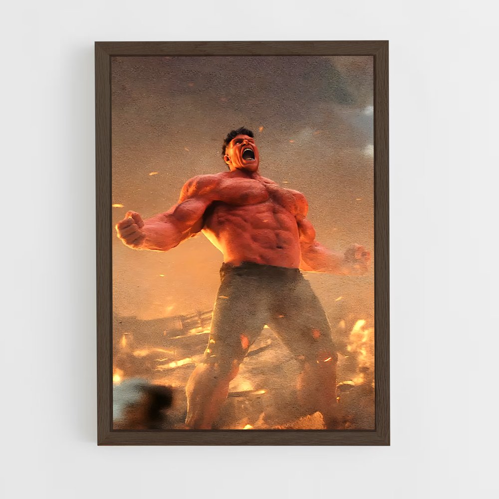 ap-red hulk-4 cadre Bois foncé