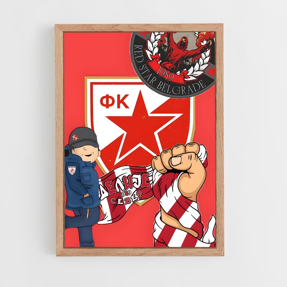 ap-red star belgrade-3 cadre Bois clair
