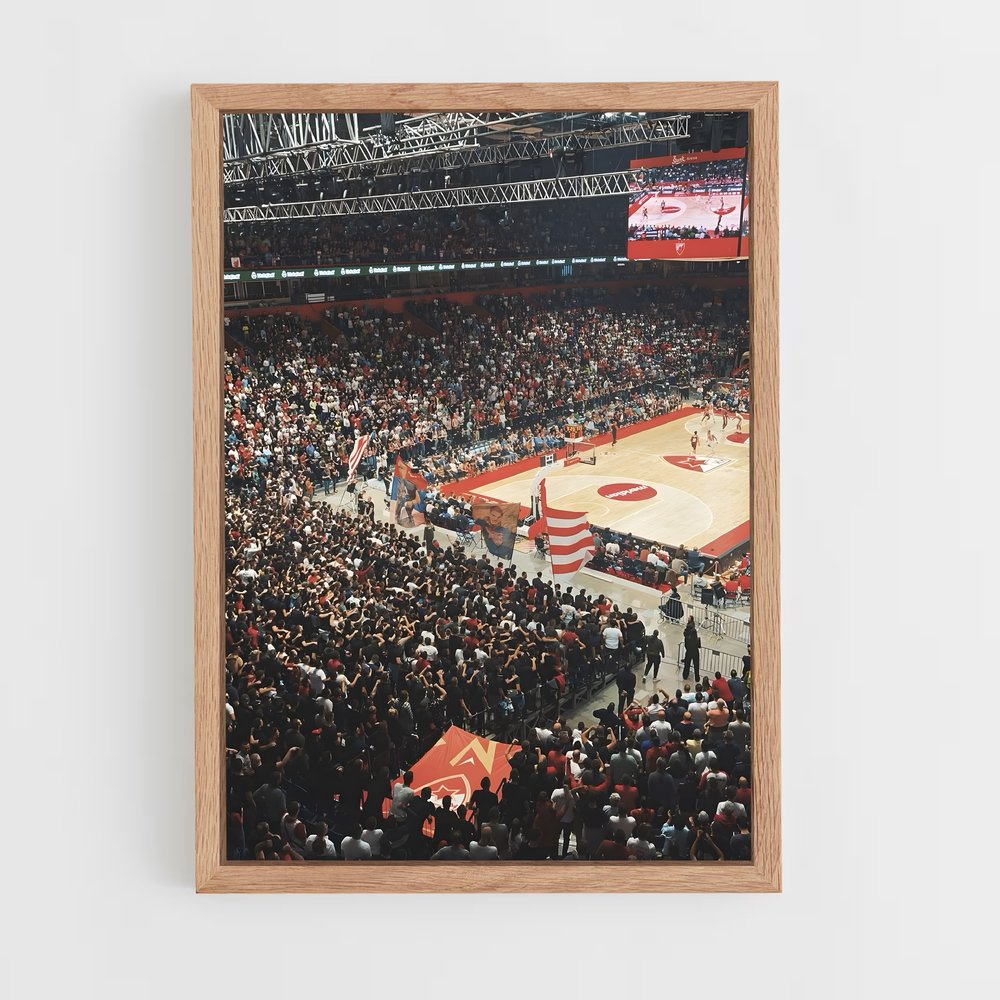 ap-red star belgrade basketball-5 cadre Bois clair