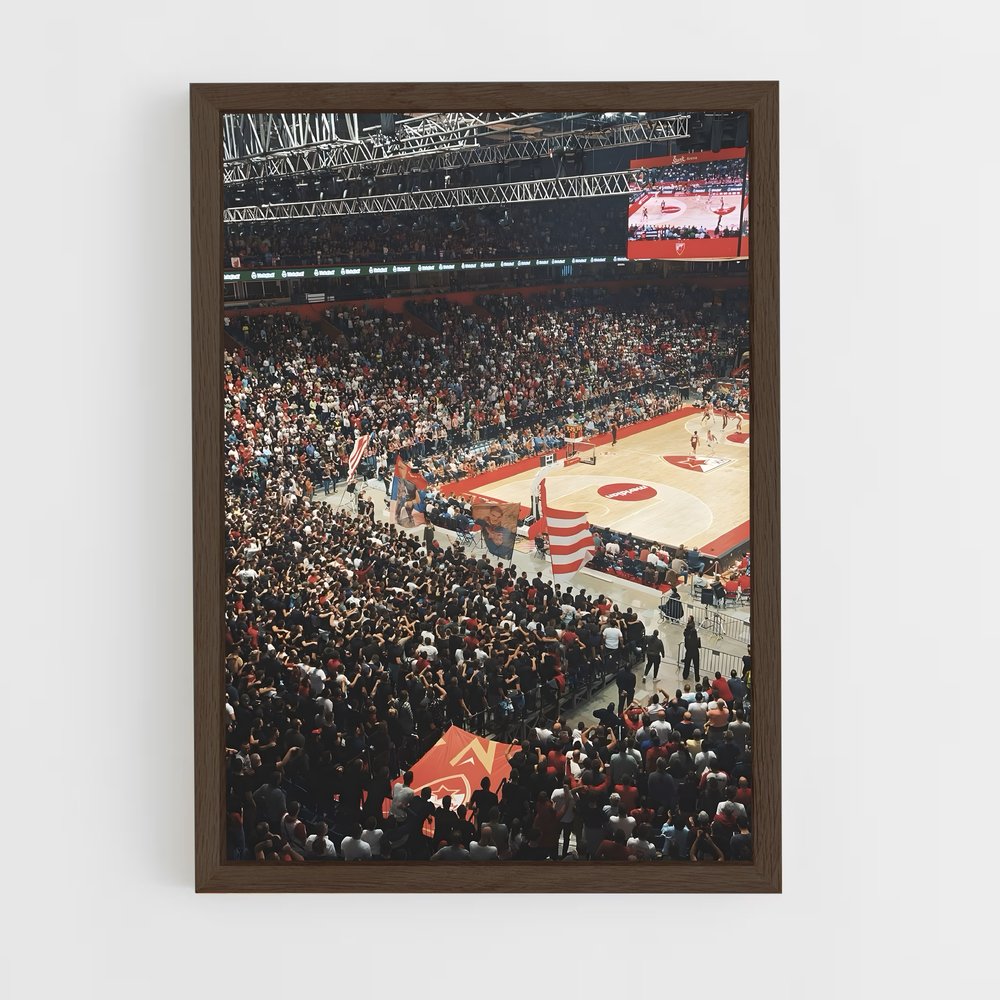 ap-red star belgrade basketball-5 cadre Bois foncé
