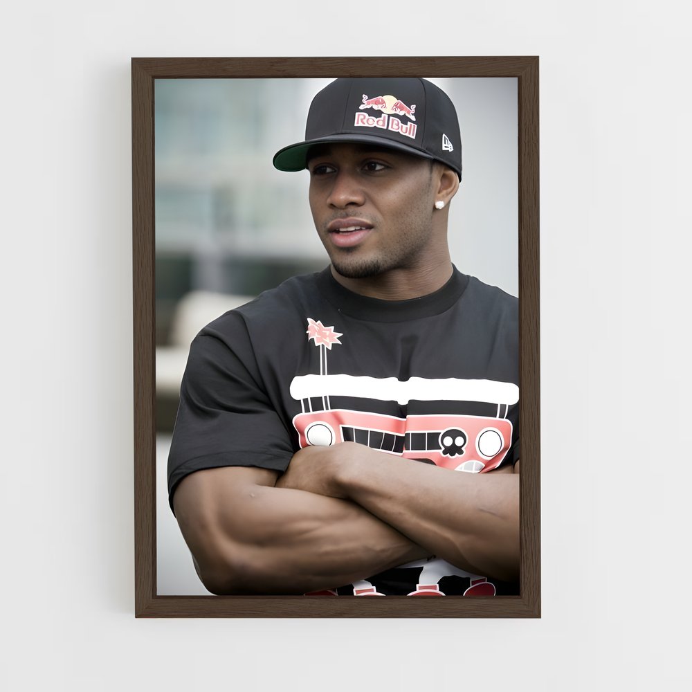 ap-reggie bush-2 cadre Bois foncé