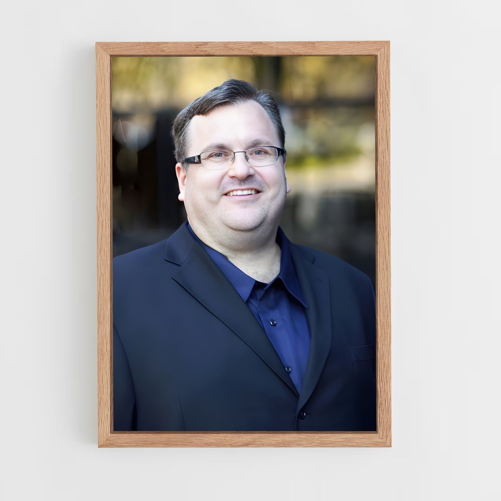 ap-reid hoffman-2 cadre Bois clair