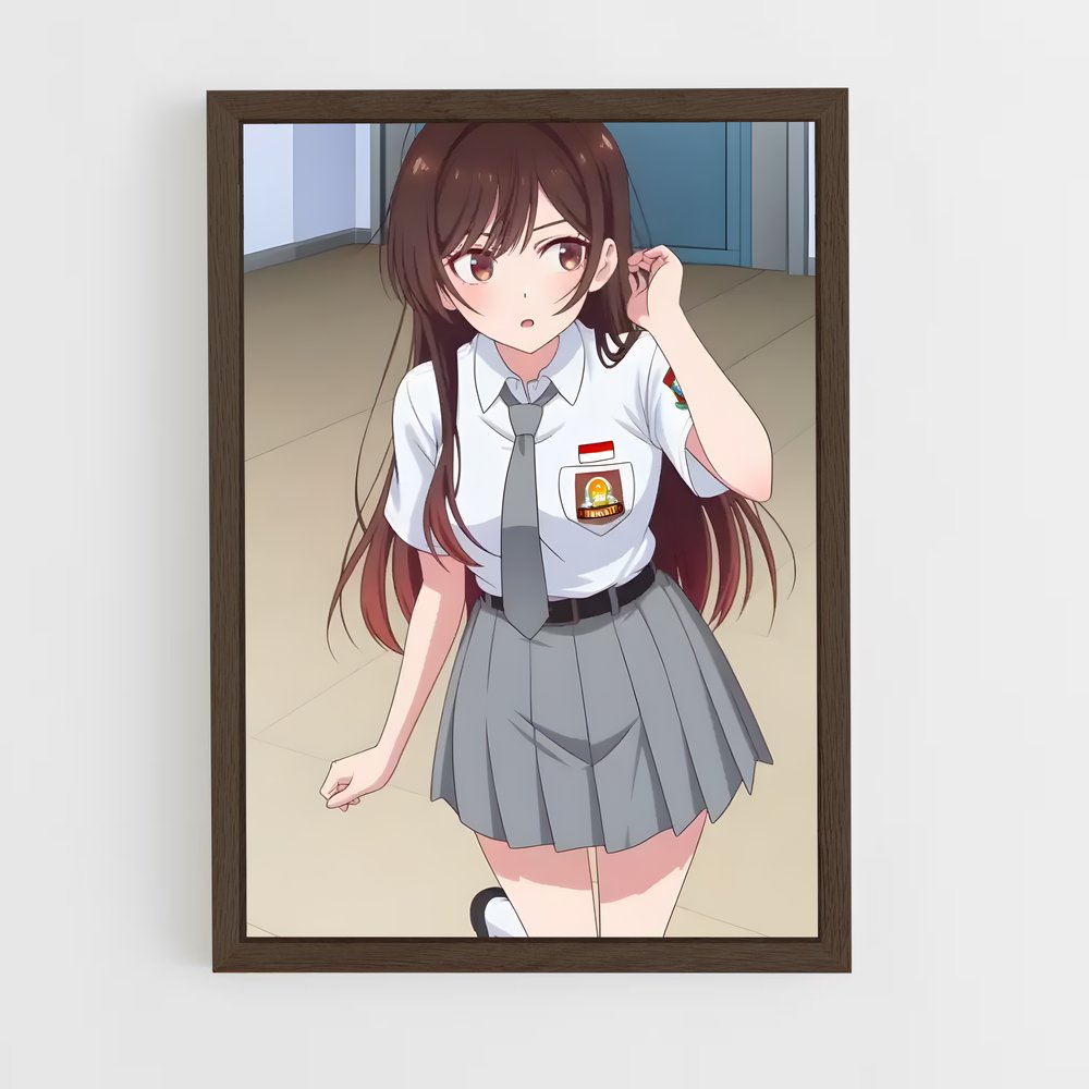 ap-rent a girlfriend-4 cadre Bois foncé