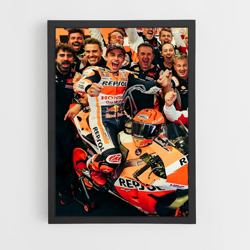 ap-repsol honda team-1 cadre Noir